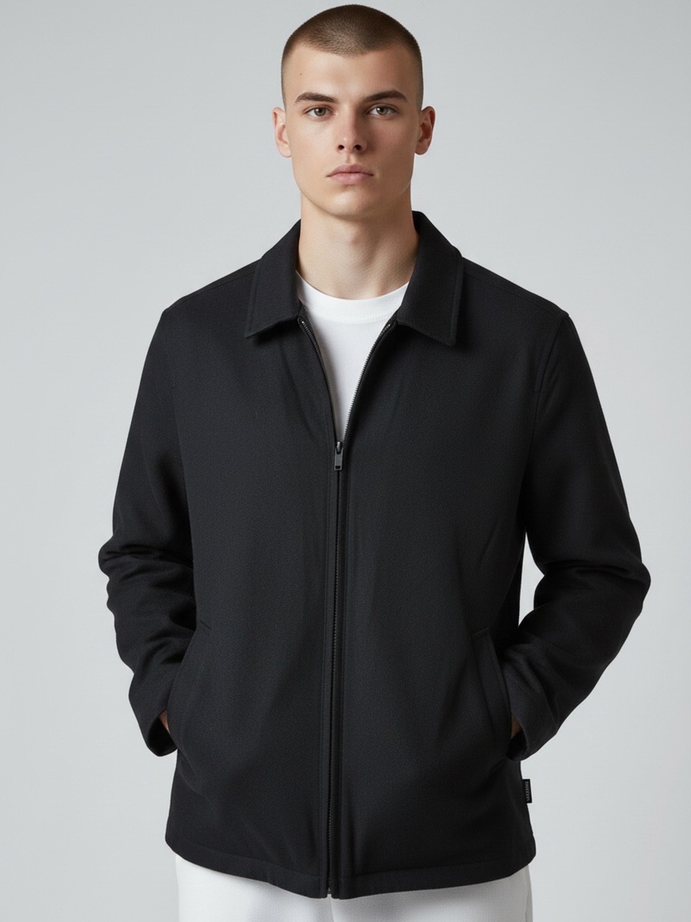 Structure Black Wool Classic Jacket Small